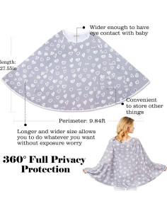 Cubierta de Lactancia Poncho Huatian - Privacidad 360 2
