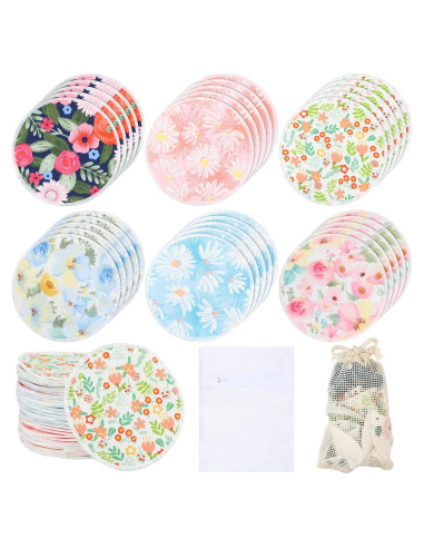 30 Almohadillas Reutilizables para Lactancia Sosation con Bolsas