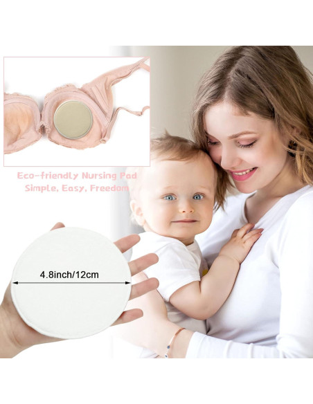 30 Almohadillas Reutilizables para Lactancia Sosation con Bolsas