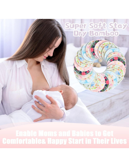30 Almohadillas Reutilizables para Lactancia Sosation con Bolsas