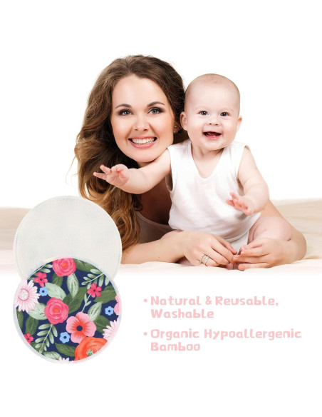 30 Almohadillas Reutilizables para Lactancia Sosation con Bolsas
