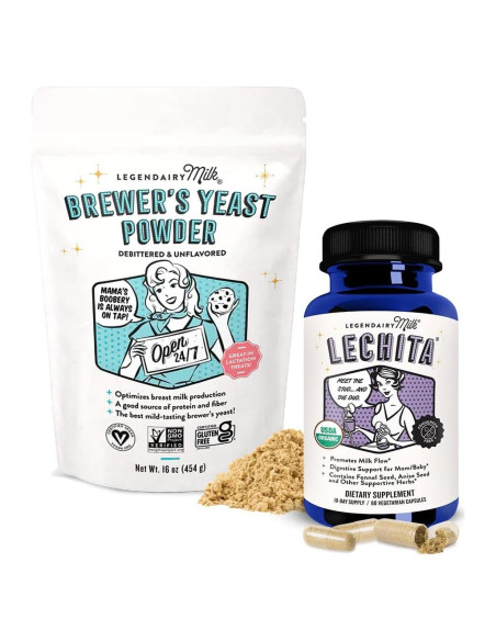 Suplemento de Lactancia Legendairy Milk Lechita y Levadura de Cerveza Orgánica Suplemento de Lactancia Legendairy Milk Lechita y Levadura de Cerveza Orgánica