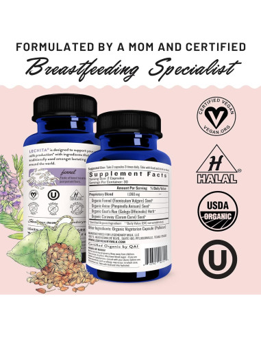 Suplemento de Lactancia Legendairy Milk Lechita y Levadura de Cerveza Orgánica