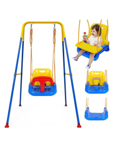 Columpio 4 en 1 TOREVSIOR para Niños 6 meses a 10 años