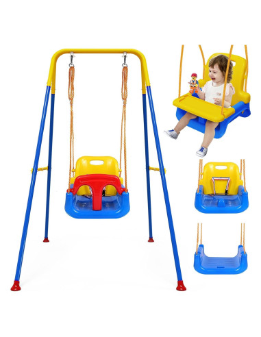 Columpio 4 en 1 TOREVSIOR para Niños 6 meses a 10 años