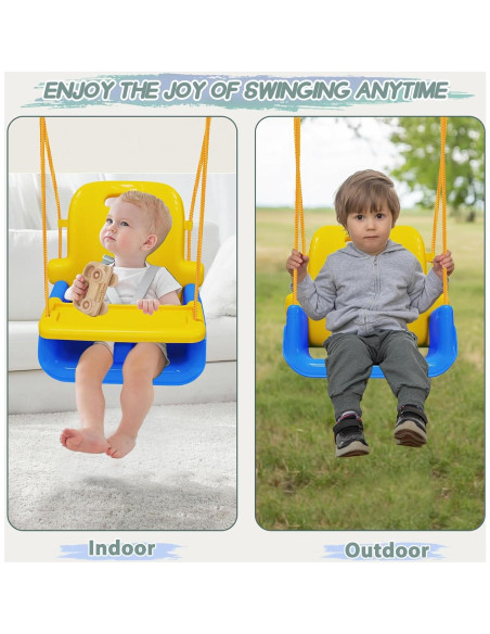 Columpio 4 en 1 TOREVSIOR para Niños 6 meses a 10 años