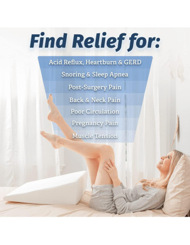 Cuña de Almohada Abco Tech Espuma Viscoelástica 18cm