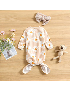 Conjunto de Sueño Floral Bebé Merqwadd 0-3 Meses 2
