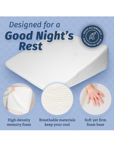 Cuña de Almohada Abco Tech Espuma Viscoelástica 18cm