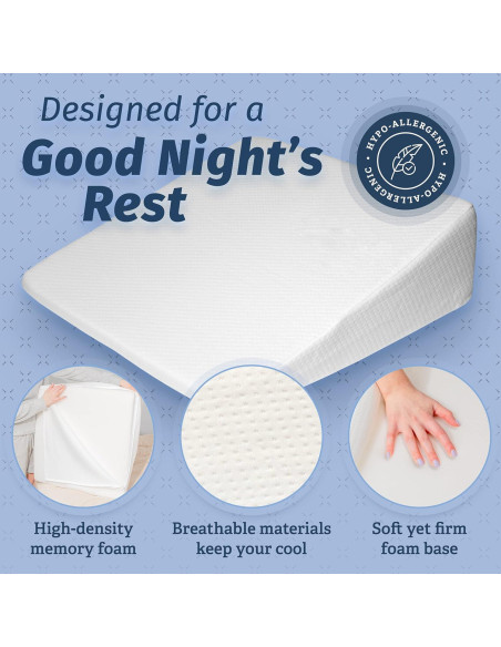 Cuña de Almohada Abco Tech Espuma Viscoelástica 18cm