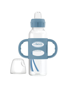 Botella Sippy Estrecha Dr. Brown 250ml Azul Claro 6m+