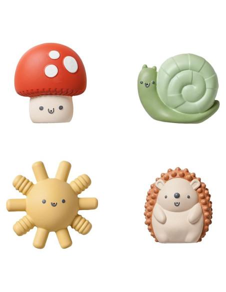 Juguetes de baño sensorial Itzy Ritzy - Set de 4 personajes