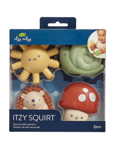 Juguetes de baño sensorial Itzy Ritzy - Set de 4 personajes