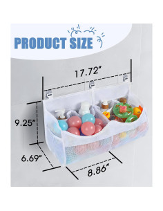 Almacenamiento de Juguetes de Baño ZOBUU 2 Compartimentos PVC 2