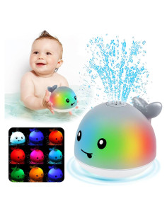 Juguete de baño iluminado BSVZAIYN ballena para bebés 6-36 meses