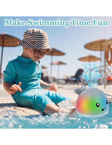Juguete de baño iluminado BSVZAIYN ballena para bebés 6-36 meses