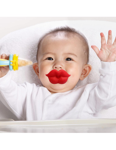 6 Chupetes Divertidos de Silicona para Bebés - Libre de BPA