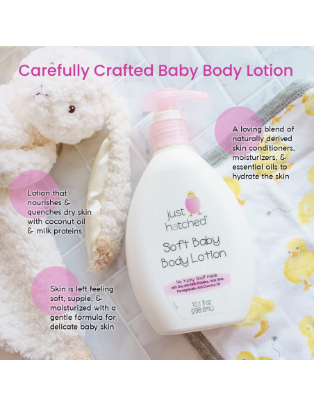 Loción Corporal Suave para Bebés Just Hatched 300 ml