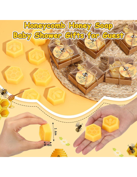 48 Jabones Aromatizados Abeja Panal Dimsile Baby Shower