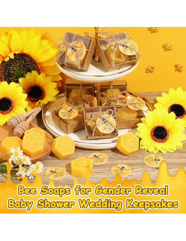 48 Jabones Aromatizados Abeja Panal Dimsile Baby Shower