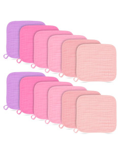 Toallitas de Muselina para Bebés BAMBOO QUEEN 30x30 cm - 12 Pzas