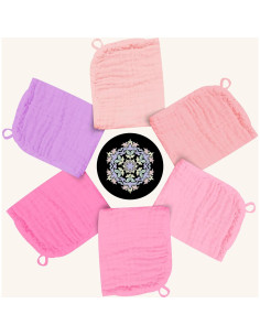 Toallitas de Muselina para Bebés BAMBOO QUEEN 30x30 cm - 12 Pzas 2