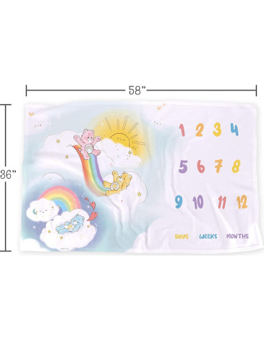 Manta de Hitos de Bebé Care Bears LOGOVISION 91x147 cm