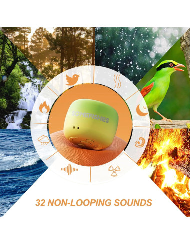 Máquina de Ruido Blanco Portátil SOMEFISHES LB-2 32 Sonidos