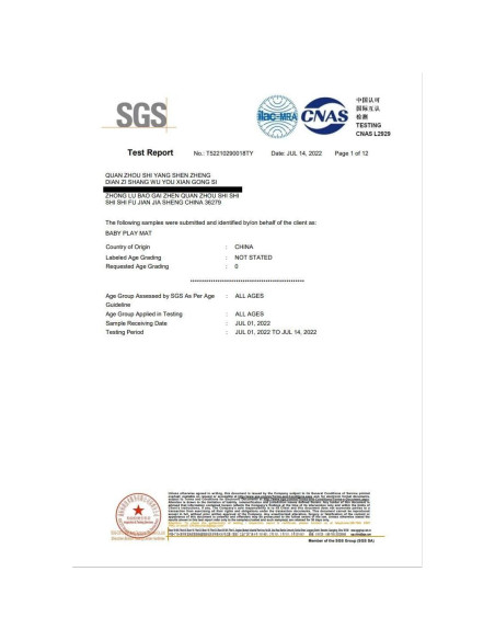 Alfombra Puzzle Yostrong 18 Azulejos EVA Beige 1.49 m