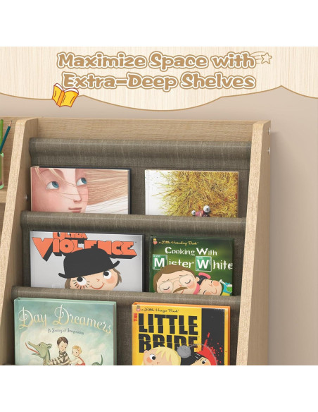 Estantería Montessori CMFYDAILY 4 Niveles Madera 80x90 cm