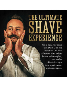 Aceite de Afeitar Death Grip 85g - Suaviza Piel y Vello Facial 2