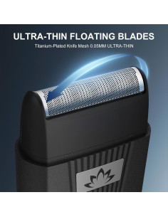 Afeitadora eléctrica Dumite 2909 recargable inalámbrica plateada 2