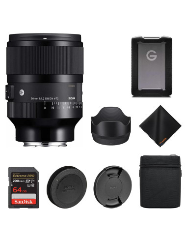 Lente Sigma 50mm f/1.2 DG DN Art Sony E + Disco Duro 1TB