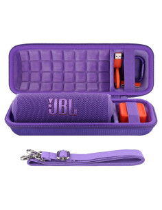 Funda Dura Impermeable co2CREA para JBL Flip 7/6/5 - Púrpura