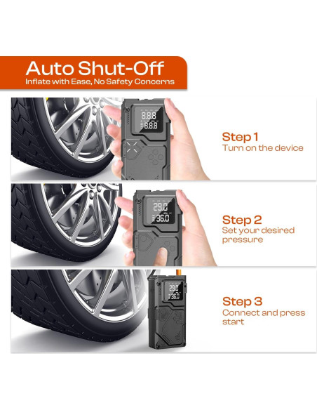 Arrancador de Batería Leafora Q11 con Compresor 3000A 12V