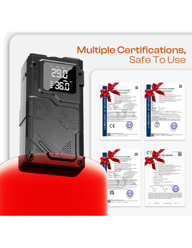 Arrancador de Batería Leafora Q11 con Compresor 3000A 12V