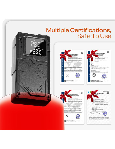 Arrancador de Batería Leafora Q11 con Compresor 3000A 12V