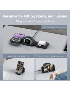 Estación de Carga 3 en 1 OhM-ega para iPhone y Apple Watch 2