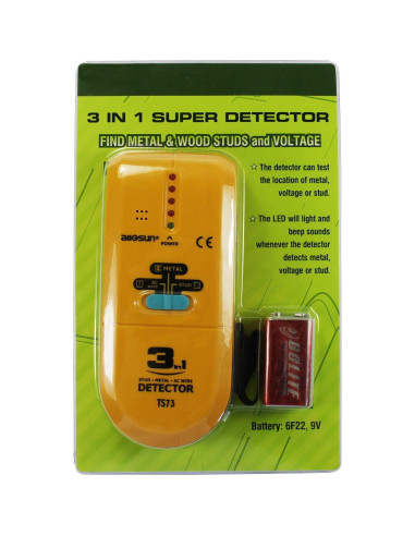 Detector de Madera y Metal ALLOSUN TS73 3 en 1 LED