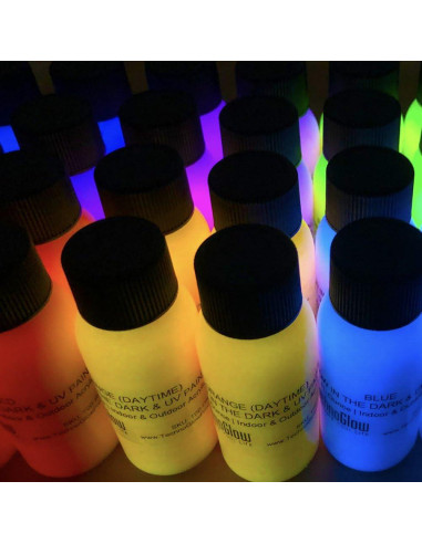 Pintura Acrílica Brillante Verde Techno Glow 1 Onza