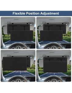 Extensor de Visera Solar NAZZO Negro para Coche Universal 2