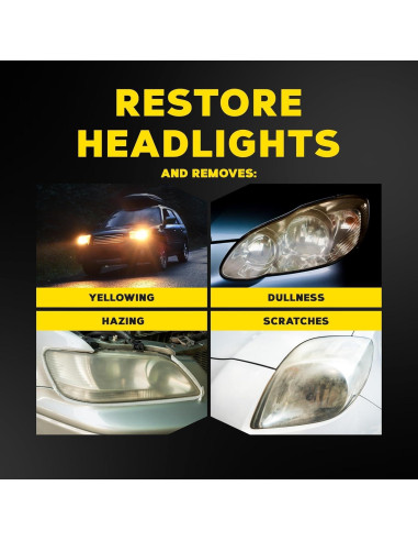 Kit de Restauración de Faros Meguiar's G2990SRP - Protección UV 18 Meses