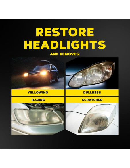 Kit de Restauración de Faros Meguiar's G2990SRP - Protección UV 18 Meses