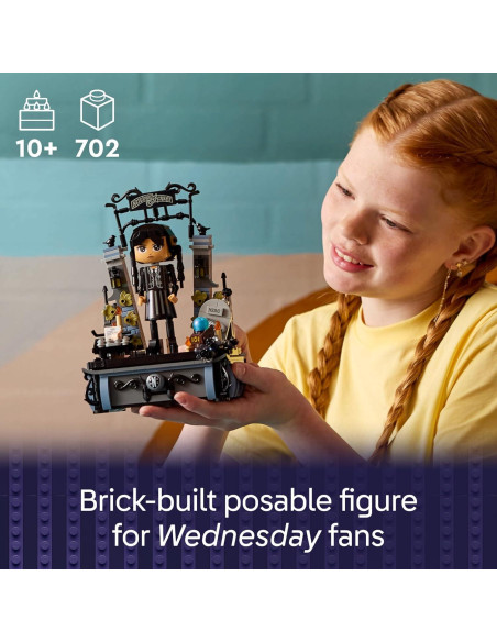 Figura LEGO Wednesday Addams 76780 - Juguete 702 piezas Figura LEGO Wednesday Addams 76780 - Juguete 702 piezas