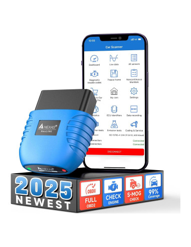 Escáner OBD2 Bluetooth NEXAS NexLINK para Automóviles y Motos