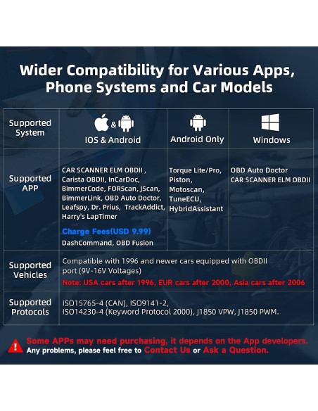Escáner OBD2 Bluetooth NEXAS NexLINK para Automóviles y Motos