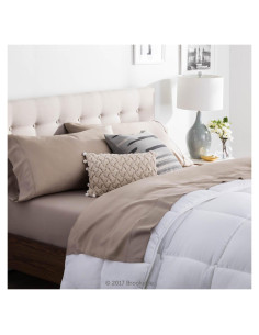 Juego de Sábanas Brookside Tencel Individual Arenisca 3 Piezas