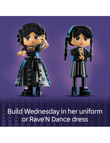 Figura LEGO Wednesday Addams 76780 - Juguete 702 piezas