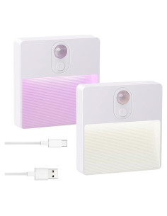 Luz Nocturna LED ASAWASA con Sensor de Movimiento 2 Piezas