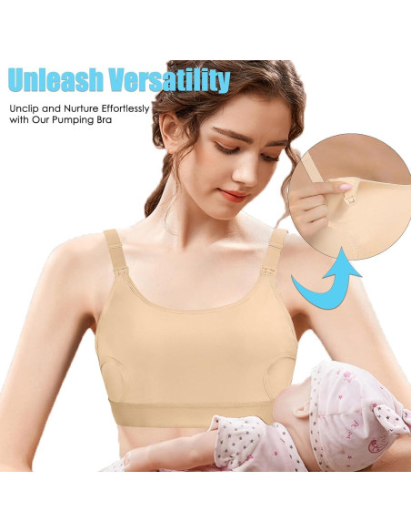 Sostén de Extracción Manos Libres Beige Pequeño C27